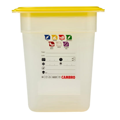 Bac en polypropylène Cambro Safetrak IML GN 1/3 200mm - Cambro - JN511