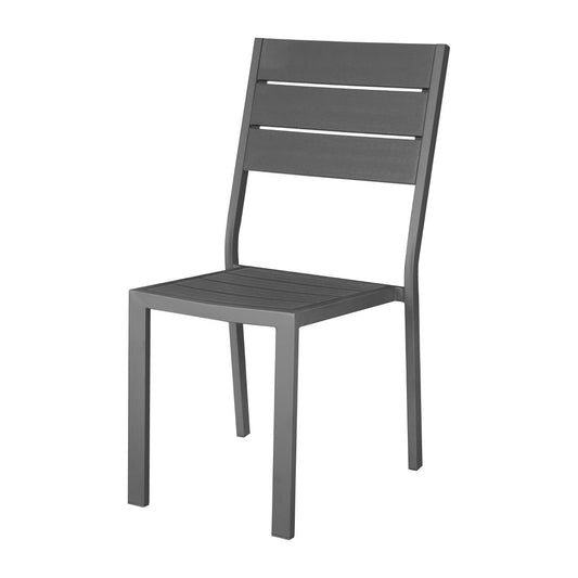 Chaises à lattes Bolero Valletta grises (lot de 4) - Bolero - HZ023