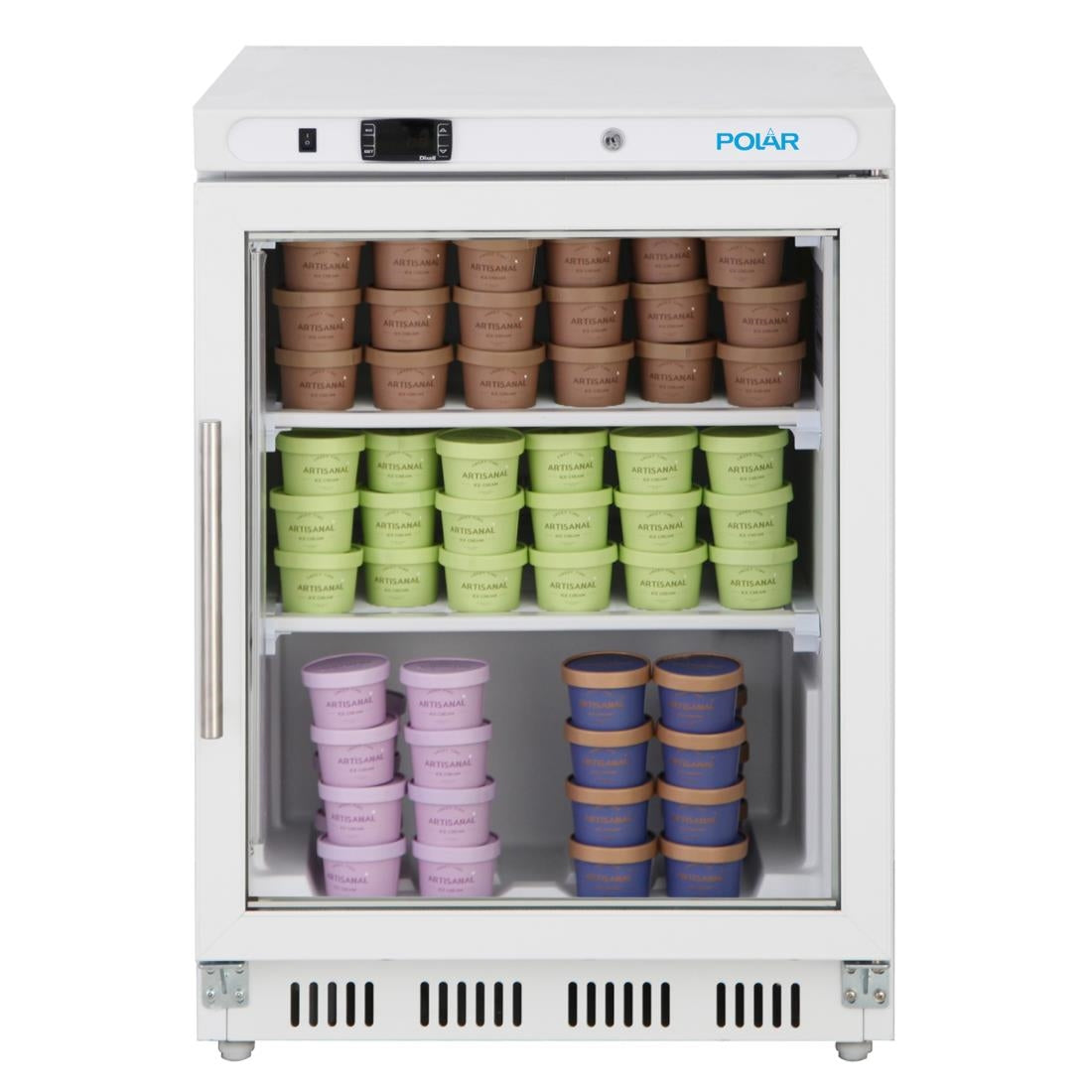 Vitrine réfrigérée négative de comptoir Polar Série C blanche 129L - Polar - PC007