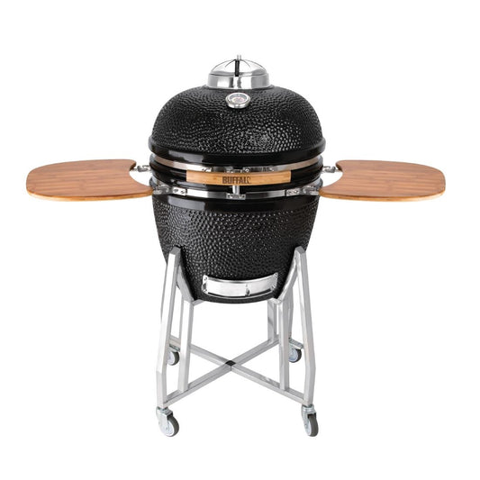 Barbecue kamado sur chariot avec tablettes Buffalo - Buffalo - DR826
