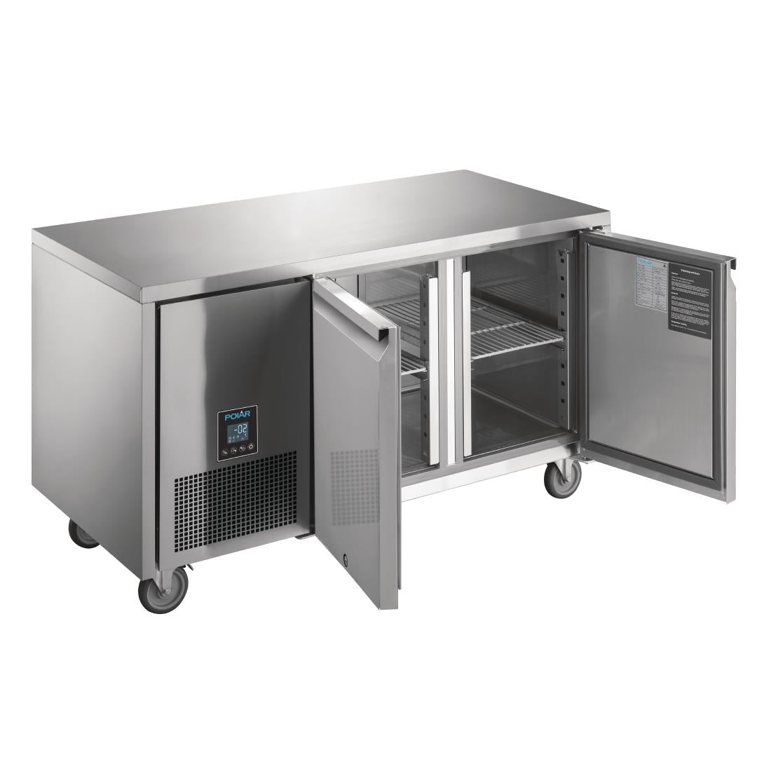 Table réfrigérée positive 2 portes Polar Serie U Premium 267L - Polar - UA005