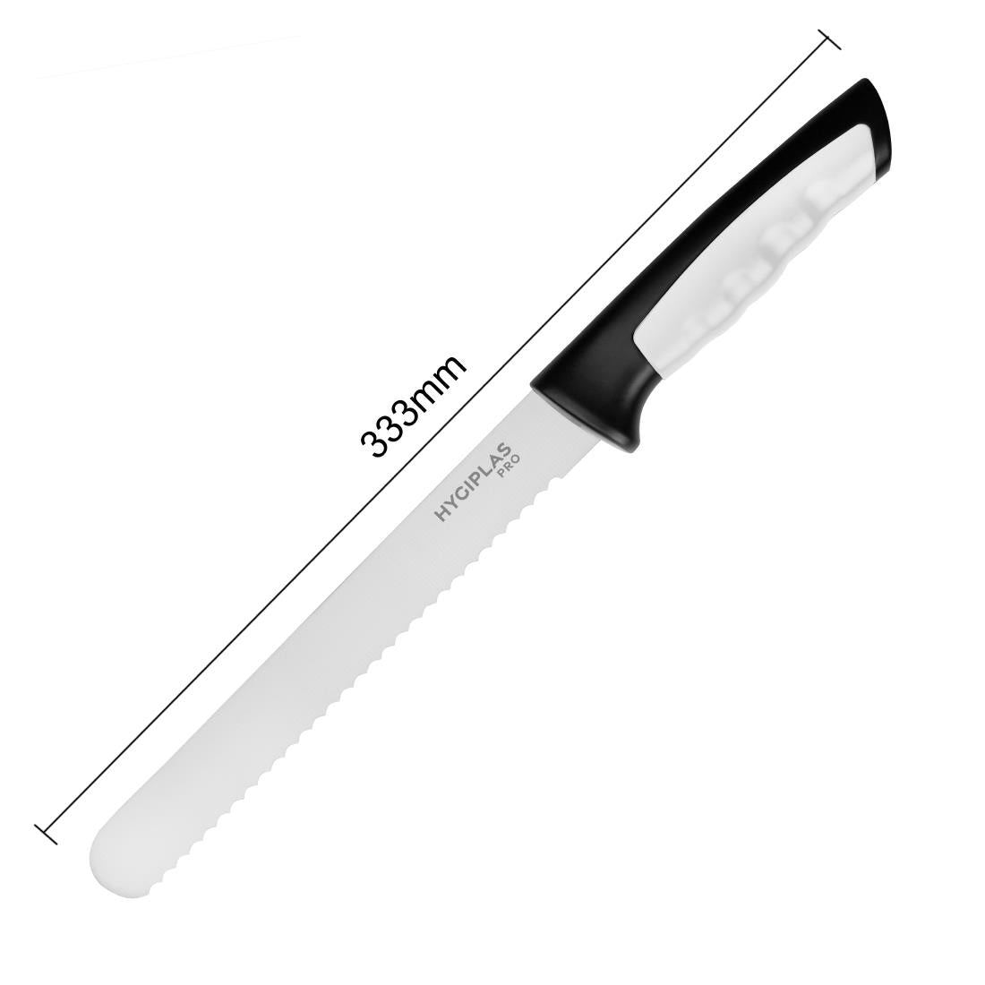 Couteau à pain Hygiplas Pro blanc 20cm - Hygiplas - JD216