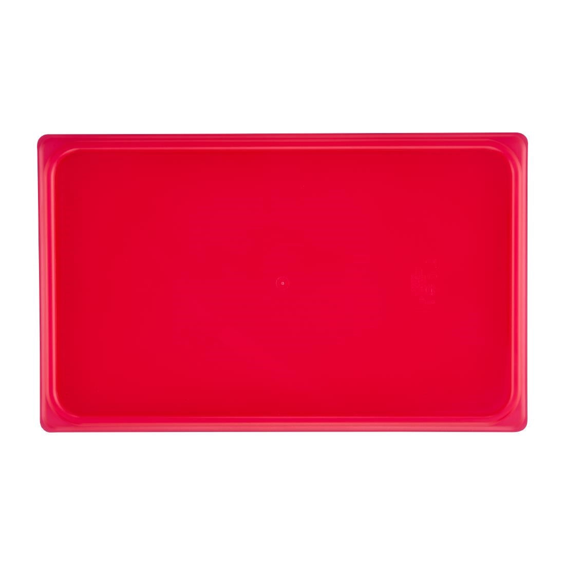 Couvercle hermétique en polypropylène GN 1/1 Cambro Safetrak IML rouge - Cambro - JN524