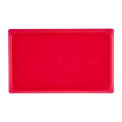 Couvercle hermétique en polypropylène GN 1/1 Cambro Safetrak IML rouge - Cambro - JN524
