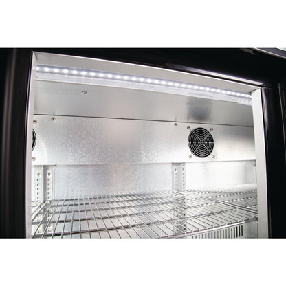 Arrière-bar trois portes pivotantes Polar Série G noir 330L - Polar - GL004