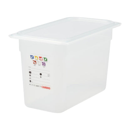 Bac en polypropylène Cambro Safetrak IML GN 1/3 200mm - Cambro - JN511