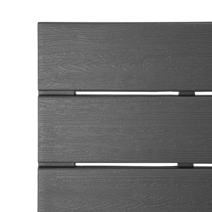 Bancs à lattes Bolero Valletta gris (lot de 2) - Bolero - HZ024