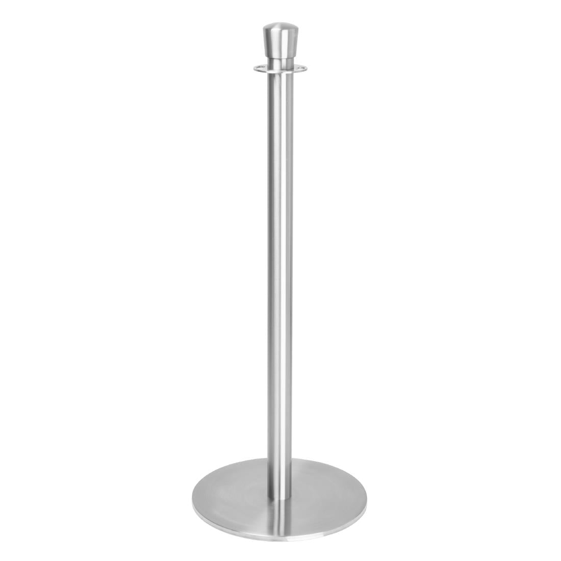 Poteaux d'accueil base plate Bolero inox brossé (lot de 2) - Bolero - GP639