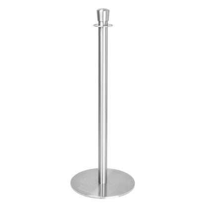Poteaux d'accueil base plate Bolero inox brossé (lot de 2) - Bolero - GP639