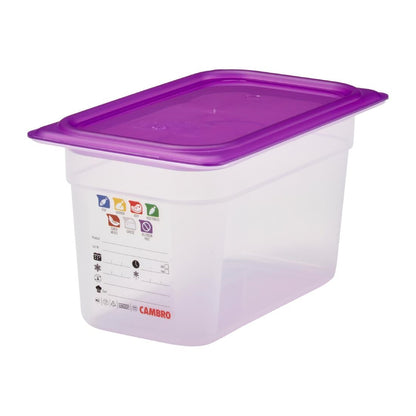 Bac en polypropylène Cambro Safetrak IML GN 1/4 150mm - Cambro - JN514