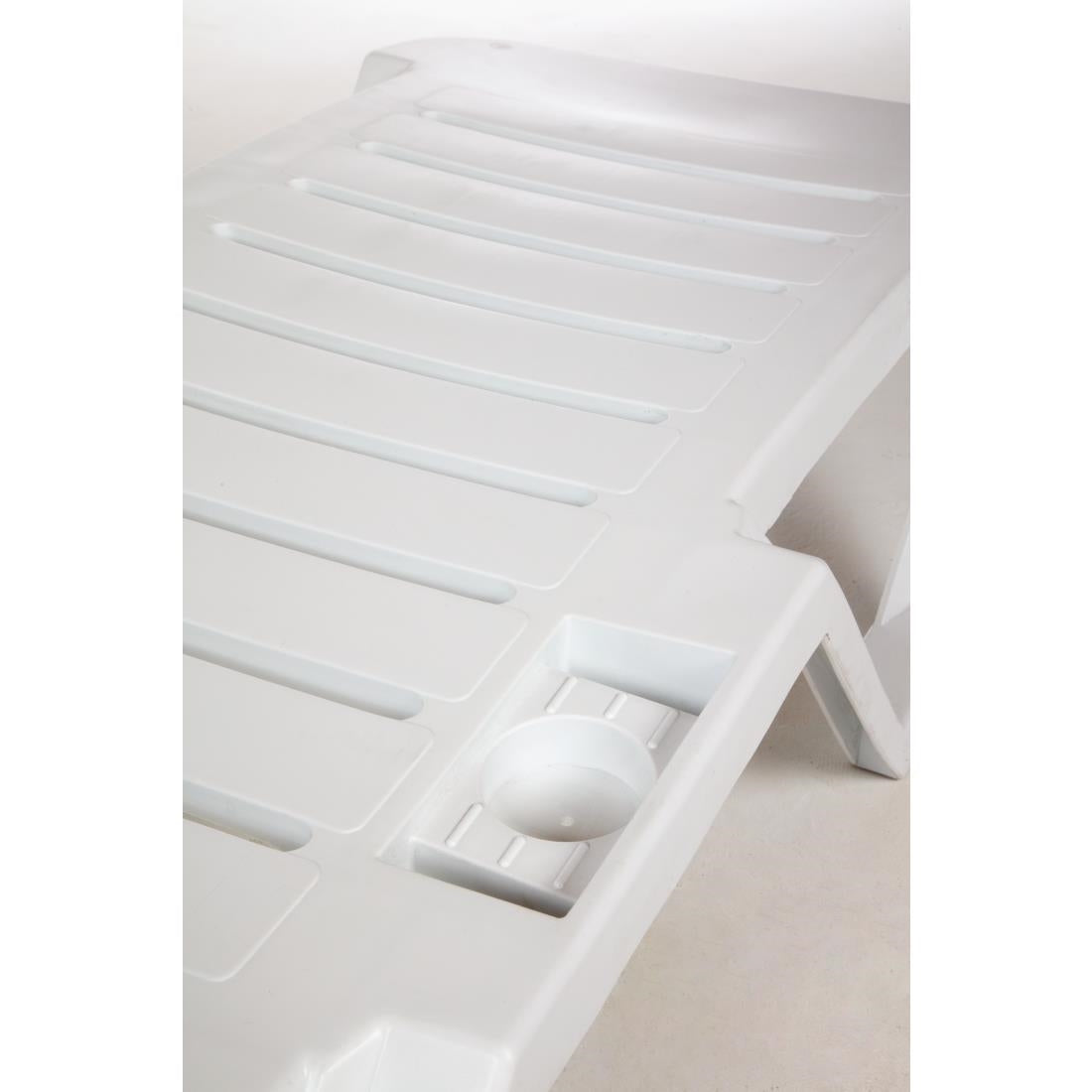 Bains de soleil en polypropylène blancs Resol (lot de 4) - Resol - SA678