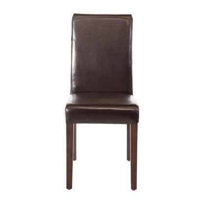 Chaises en simili cuir Bolero marron foncé (lot de 2) - Bolero - GF955