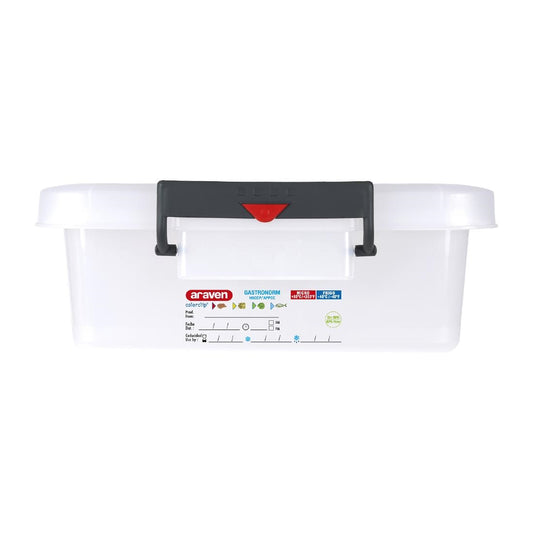 Conteneur alimentaire en polypropylène avec clips de couleur Araven 30L - Araven - J243