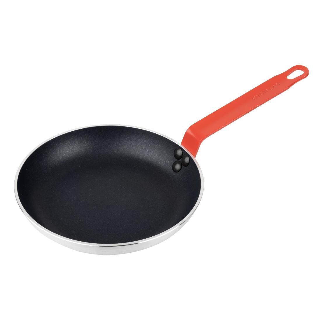 Poêle en aluminium antiadhésive Hygiplas Teflon Platinum Plus avec poignée rouge 24cm - Hygiplas - HT965