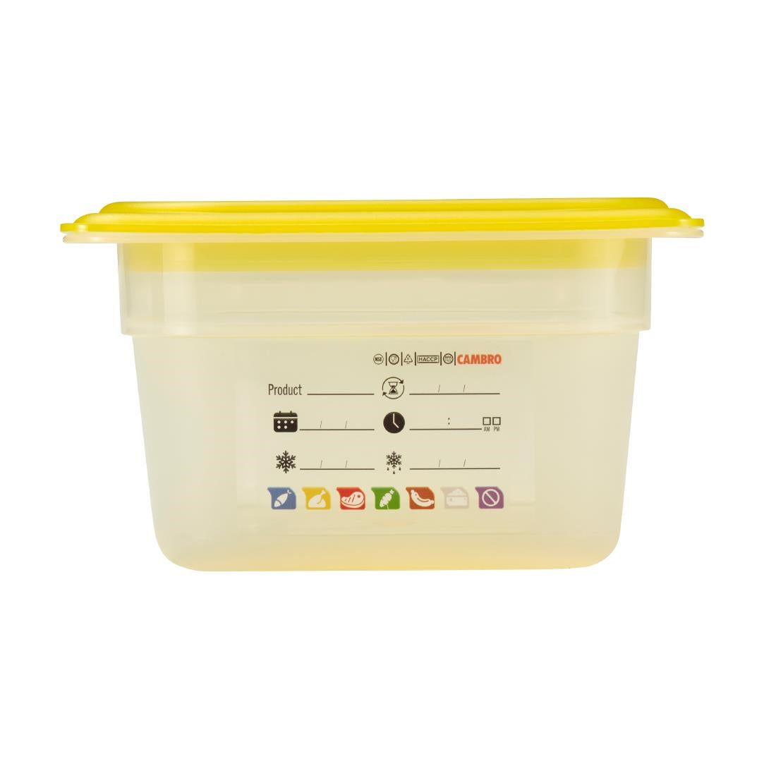 Bac en polypropylène Cambro Safetrak IML GN 1/3 100mm - Cambro - JN509