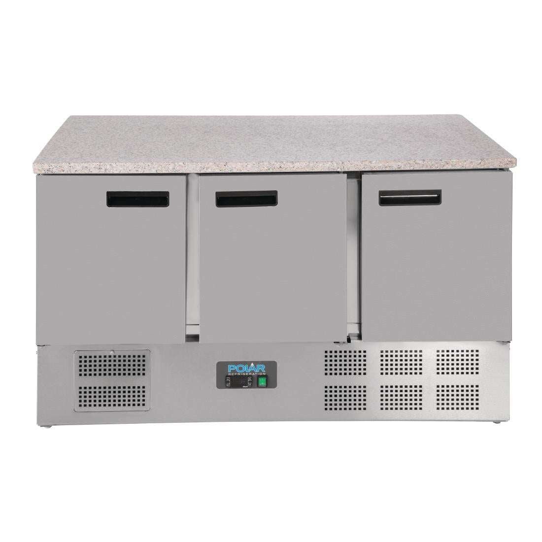 Table réfrigérée positive plan de travail en marbre Polar Série G 3 portes 368L - Polar - CL109