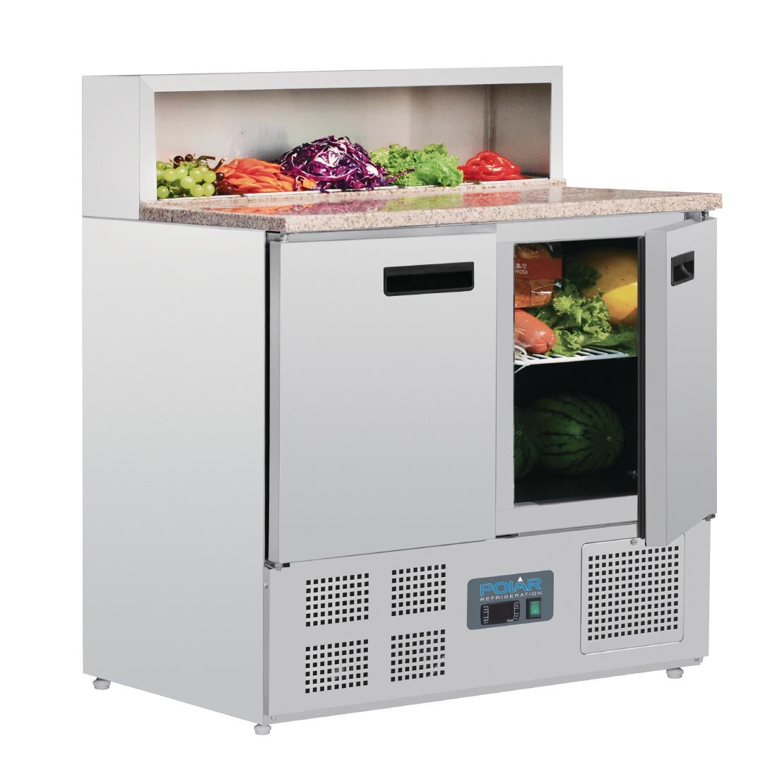 Comptoir de préparation réfrigéré à pizzas 288L Polar Série G - Polar - G603