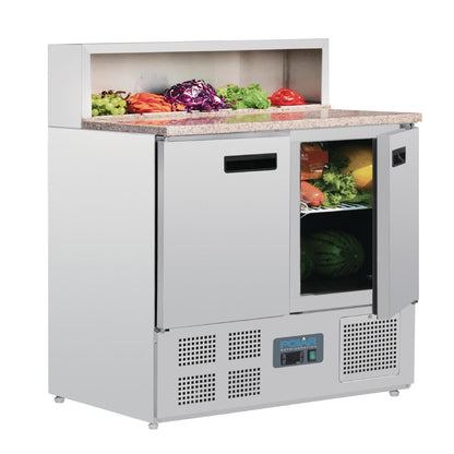 Comptoir de préparation réfrigéré à pizzas 288L Polar Série G - Polar - G603