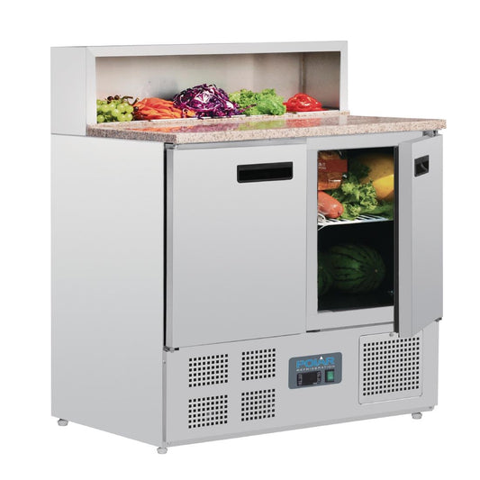 Comptoir de préparation réfrigéré à pizzas 288L Polar Série G - Polar - G603