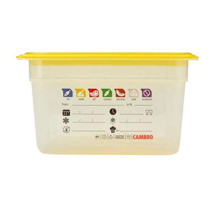 Bac en polypropylène Cambro Safetrak IML GN 1/2 150mm - Cambro - JN506