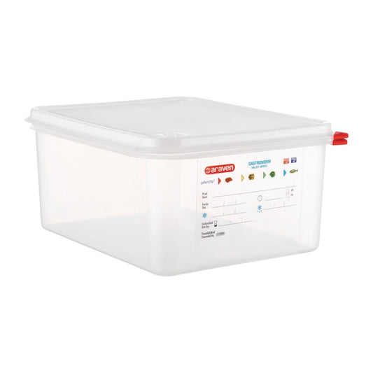 Boîtes alimentaires en polypropylène Araven GN 1/2 12,5L (lot de 4) - Araven - T989