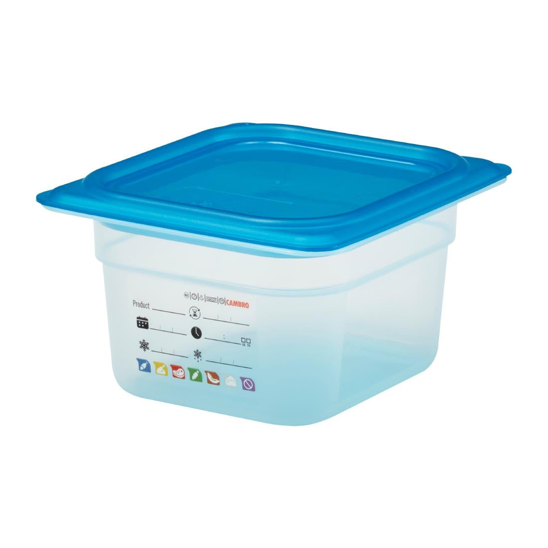 Bac en polypropylène Cambro Safetrak IML GN 1/6 100mm - Cambro - JN516