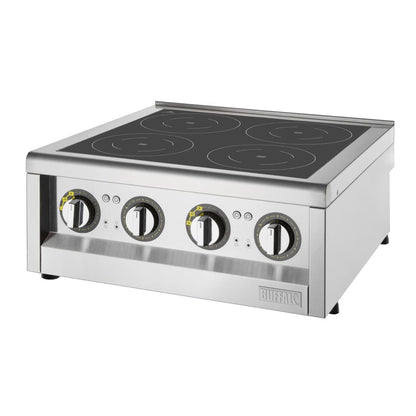 Plaque de cuisson à induction Buffalo Série 600 4 zones 2 x 3 kW - Buffalo - FU219