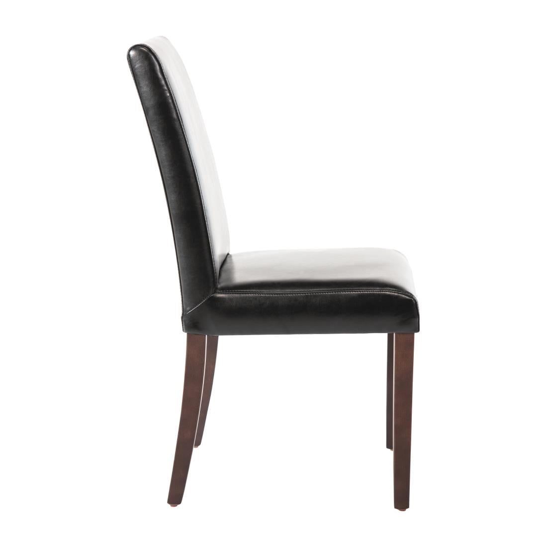 Chaises en simili cuir Bolero noires (lot de 2) - Bolero - GF954