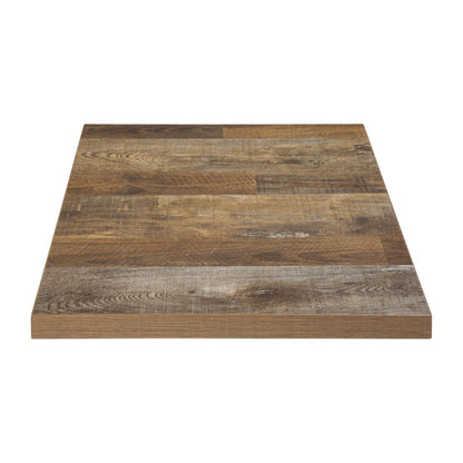 Plateau de table carré Bolero effet bois vieilli - 60 cm - Bolero - DR821