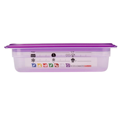 Bac en polypropylène Cambro Safetrak IML GN 1/2 65mm - Cambro - JN504