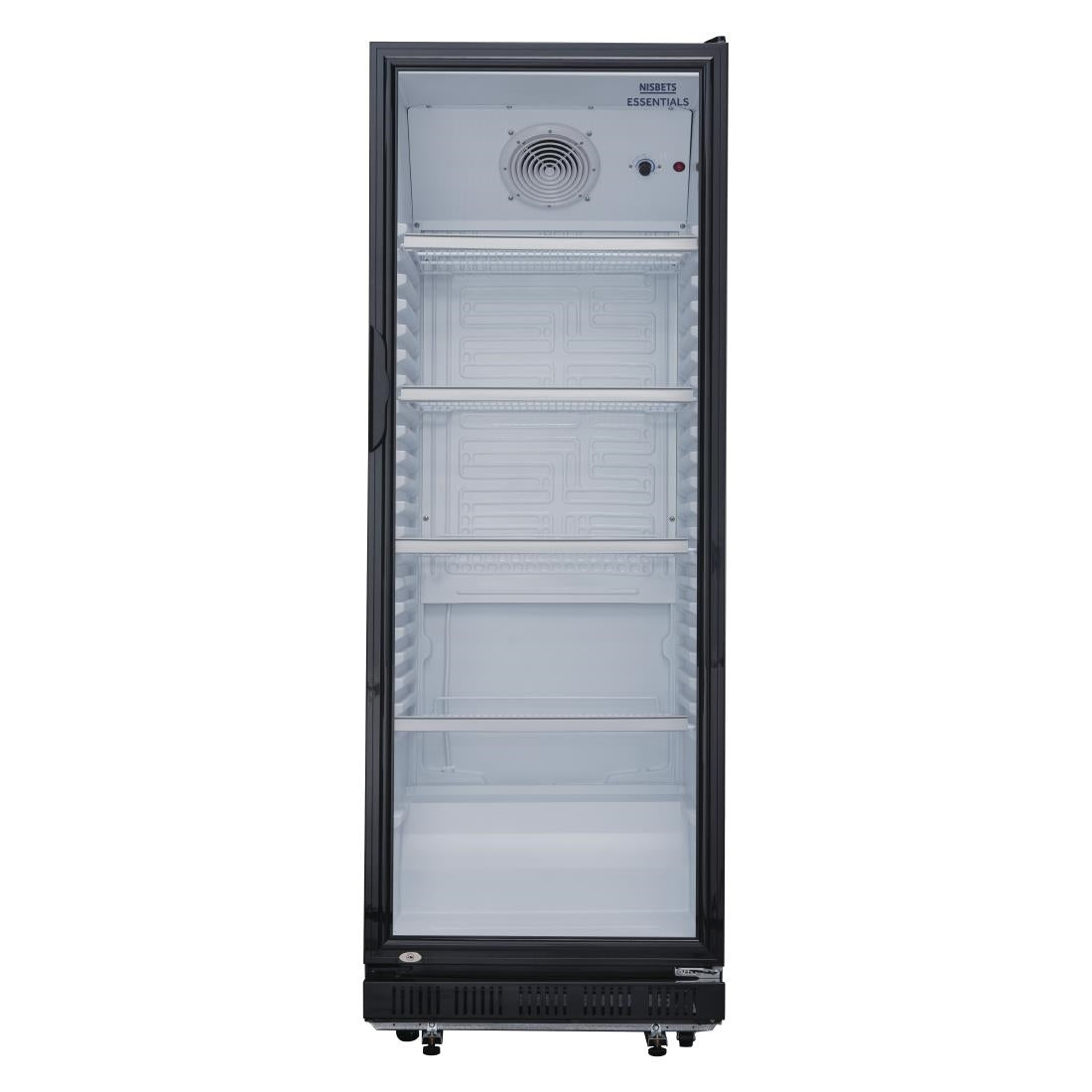 Vitrine réfrigérée positive verticale Nisbets Essentials noire 346L - Nisbets Essentials - DG280