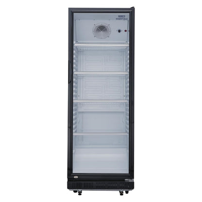 Vitrine réfrigérée positive verticale Nisbets Essentials noire 346L - Nisbets Essentials - DG280