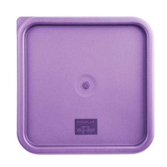 Grand couvercle carré pour boîte alimentaire Hygiplas violet - Hygiplas - FX145