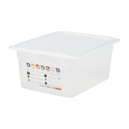 Bac en polypropylène Cambro Safetrak IML GN 1/2 150mm - Cambro - JN506