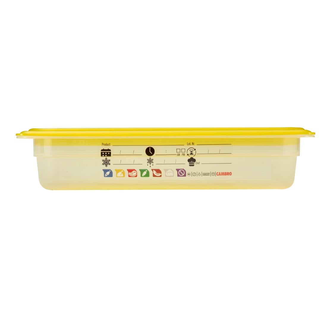 Bac en polypropylène Cambro Safetrak IML GN 1/3 65mm - Cambro - JN508