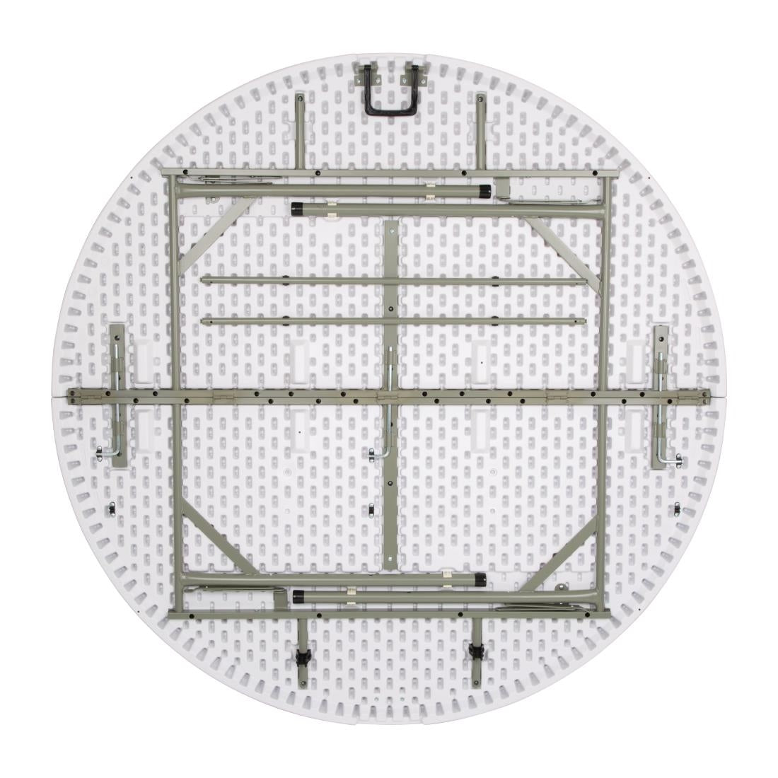 Table ronde pliable au centre Bolero blanche 1530mm - Bolero - CC506