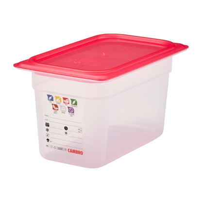 Bac en polypropylène Cambro Safetrak IML GN 1/4 150mm - Cambro - JN514