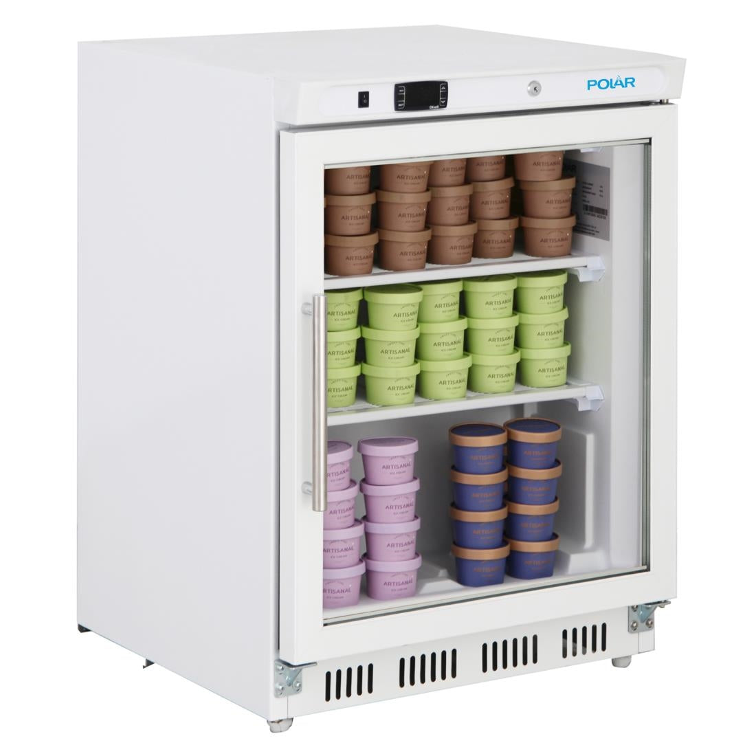 Vitrine réfrigérée négative de comptoir Polar Série C blanche 129L - Polar - PC007