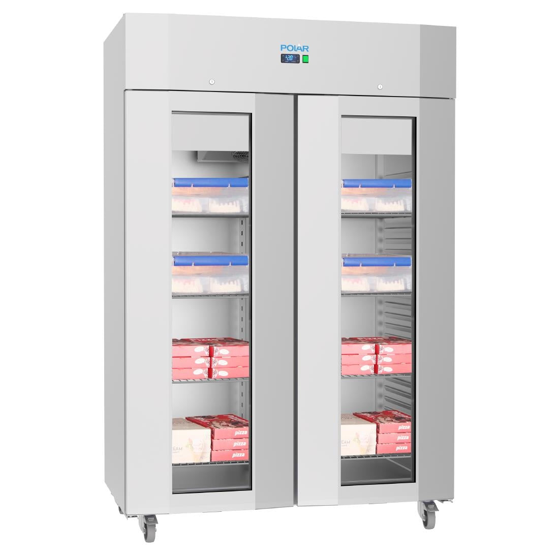 Vitrine réfrigérée négative double porte économe en énergie Polar Série U - Polar - UA043