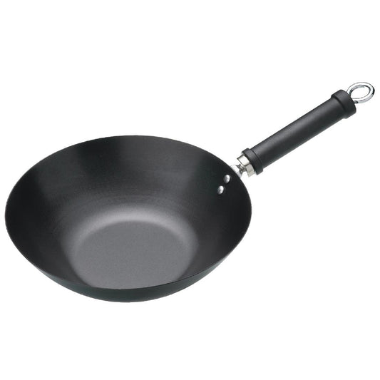 Wok antiadhésif fond plat Kitchen Craft 305mm - Kitchen Craft - K249