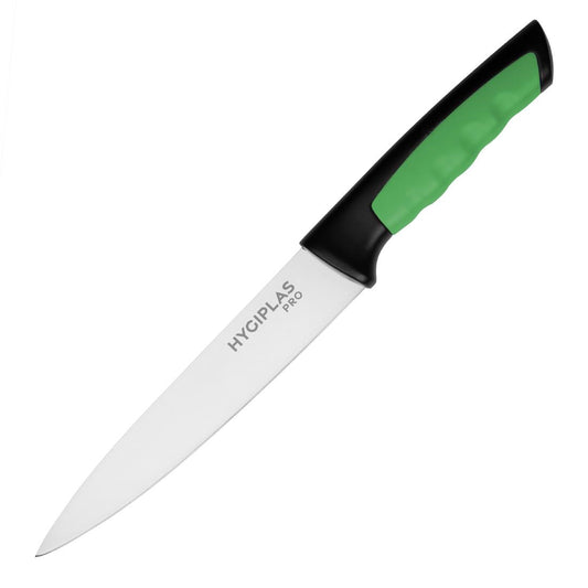 Couteau de cuisine Hygiplas Pro vert 16cm - Hygiplas - JD229