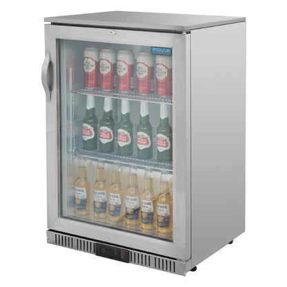 Arrière-bar une porte pivotante Polar Série G inox 138L - Polar - GL007