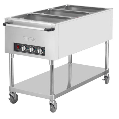 Bain-marie mobile Buffalo 3x GN 1/1 - Buffalo - JB984