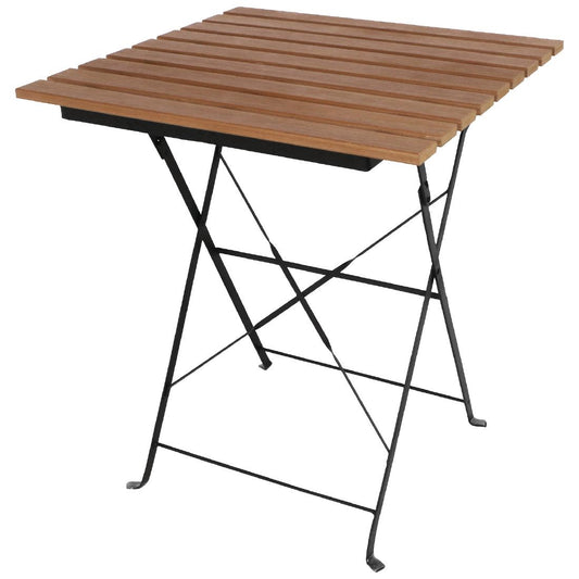 Table bistro carrée en imitation bois Bolero 600mm - Bolero - GJ765
