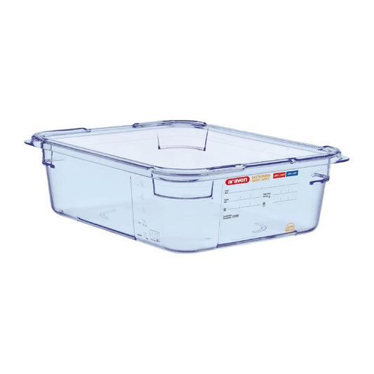 Boîte hermétique bleue en ABS sans BPA Araven GN1/2 100mm - Araven - GP584