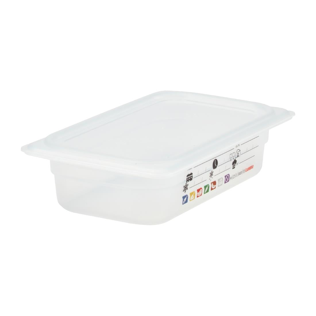 Bac en polypropylène Cambro Safetrak IML GN 1/4 65mm - Cambro - JN512