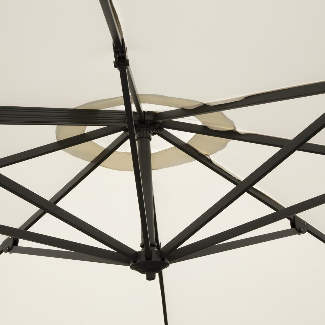 Parasol déporté professionnel Bolero Venice crème 3,5 m - Bolero - FU507
