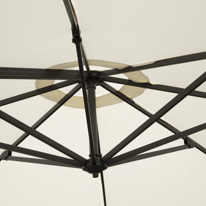 Parasol déporté professionnel Bolero Venice crème 3,5 m - Bolero - FU507