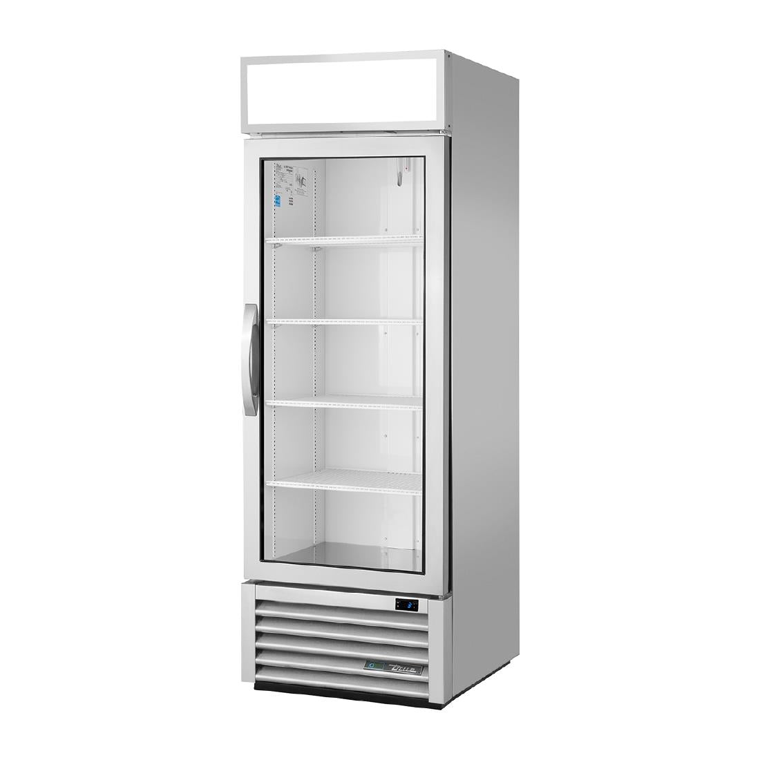 Vitrine positive libre service 1 porte coulissante True GDM-23-HC-FGD01-ALU - TRUE - CX782