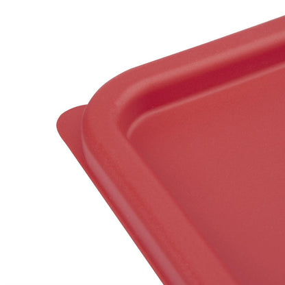 Couvercle carré rouge moyen Hygiplas - Hygiplas - CF041